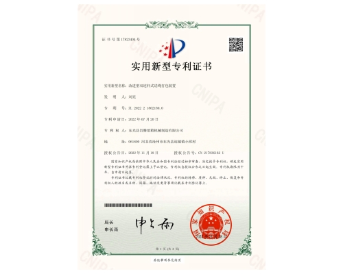 全自動打包機(jī)實(shí)用型專利一